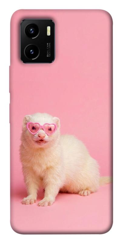 Чехол itsPrint Белый хорёк для Vivo Y15s, животные, купить оптом с доставкой