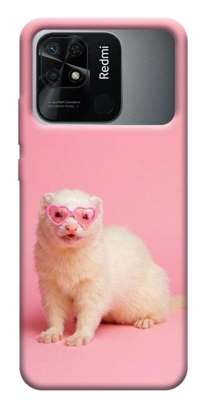 Чехол itsPrint Белый хорёк для Xiaomi Redmi 10C, животные, купить оптом с доставкой