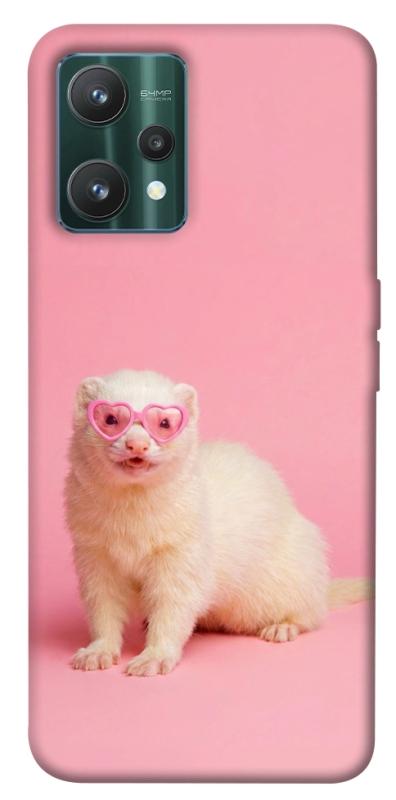 Чехол itsPrint Белый хорёк для Realme 9 Pro, животные, купить оптом с доставкой