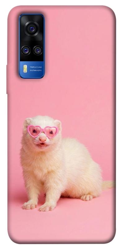 Чехол itsPrint Белый хорёк для Vivo Y51a, животные, купить оптом с доставкой
