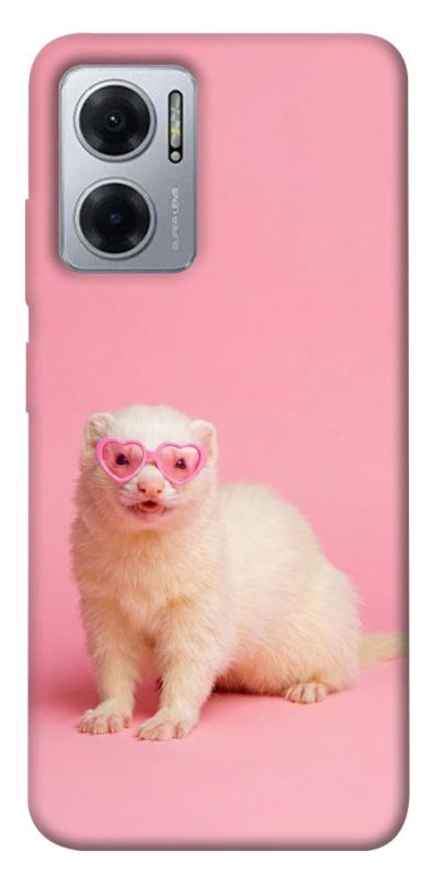 Чехол itsPrint Белый хорёк для Xiaomi Redmi Note 11E, животные, купить оптом с доставкой