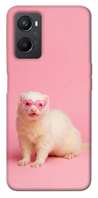 Чехол itsPrint Белый хорёк для Oppo A96, животные, купить оптом с доставкой