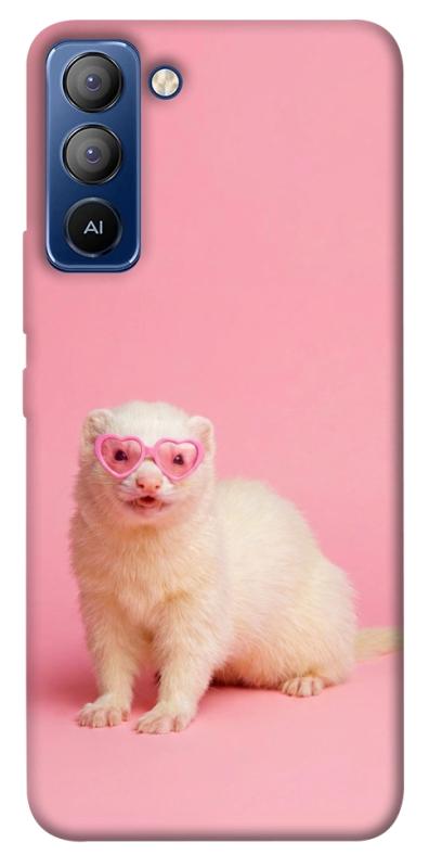 Чехол itsPrint Белый хорёк для TECNO Pop 5 LTE, животные, купить оптом с доставкой