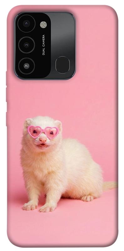 Чехол itsPrint Белый хорёк для Tecno Spark Go 2022 (KG5m), животные, купить оптом с доставкой