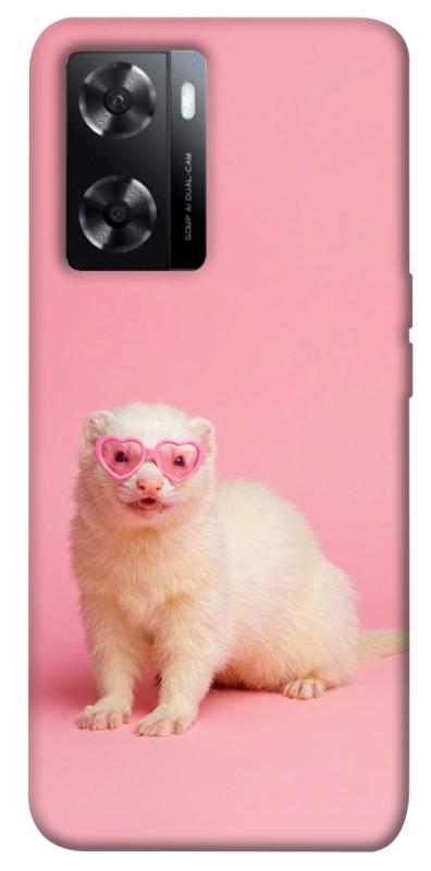 Чехол itsPrint Белый хорёк для Oppo A57s, животные, купить оптом с доставкой