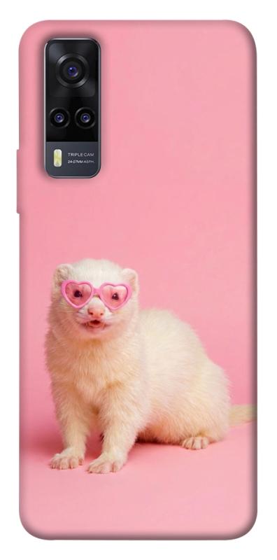 Чехол itsPrint Белый хорёк для Vivo Y31, животные, купить оптом с доставкой