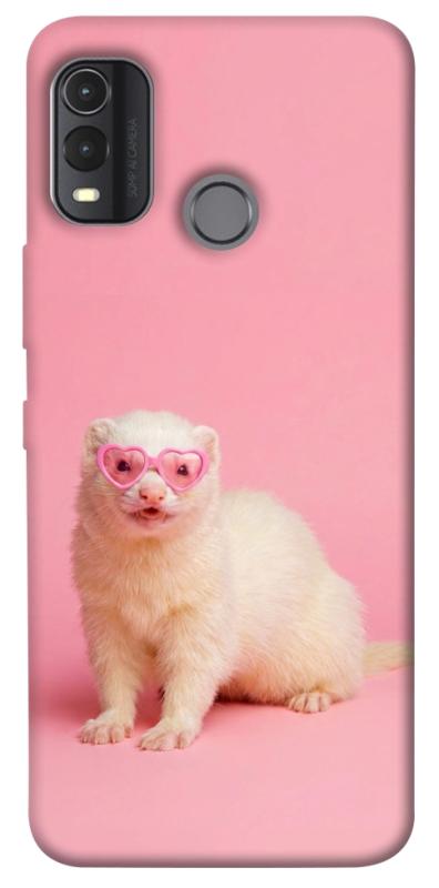 Чехол itsPrint Белый хорёк для Nokia G11 Plus, животные, купить оптом с доставкой