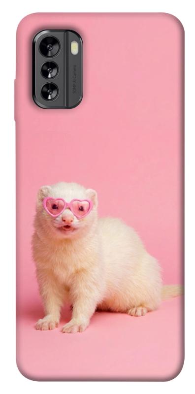 Чехол itsPrint Белый хорёк для Nokia G60, животные, купить оптом с доставкой