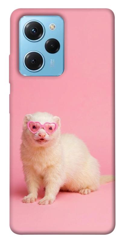 Чехол itsPrint Белый хорёк для Xiaomi Poco X5 Pro 5G, животные, купить оптом с доставкой
