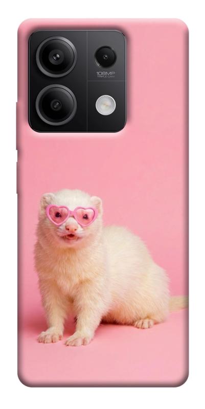 Чехол itsPrint Белый хорёк для Xiaomi Redmi Note 13 5G, животные, купить оптом с доставкой