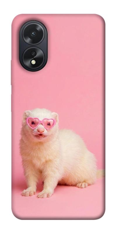 Чехол itsPrint Белый хорёк для Oppo A38, животные, купить оптом с доставкой
