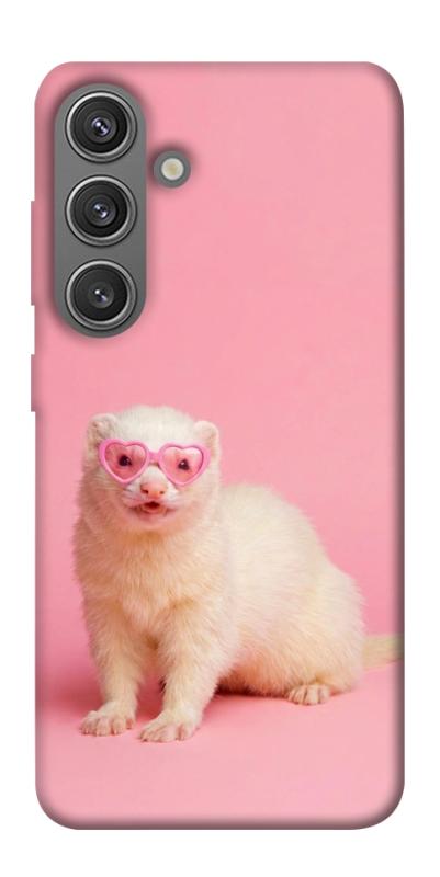 Чехол itsPrint Белый хорёк для Samsung Galaxy S24+, животные, купить оптом с доставкой