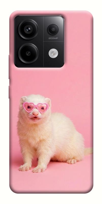 Чехол itsPrint Белый хорёк для Xiaomi Redmi Note 13 Pro 4G, животные, купить оптом с доставкой