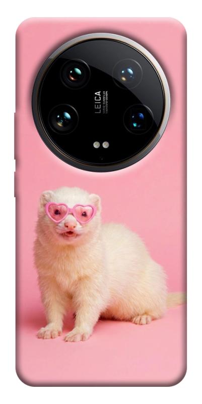Чехол itsPrint Белый хорёк для Xiaomi 14 Ultra, животные, купить оптом с доставкой