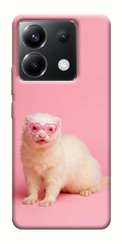Чехол itsPrint Белый хорёк для Xiaomi Poco X6, животные, купить оптом с доставкой