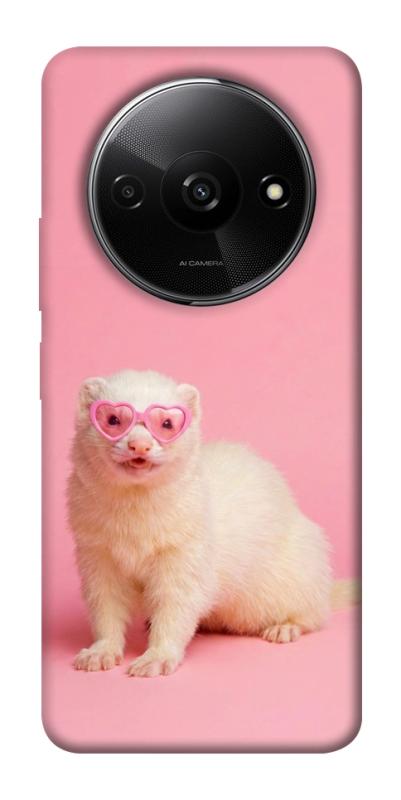 Чехол itsPrint Белый хорёк для Xiaomi Redmi A3, животные, купить оптом с доставкой