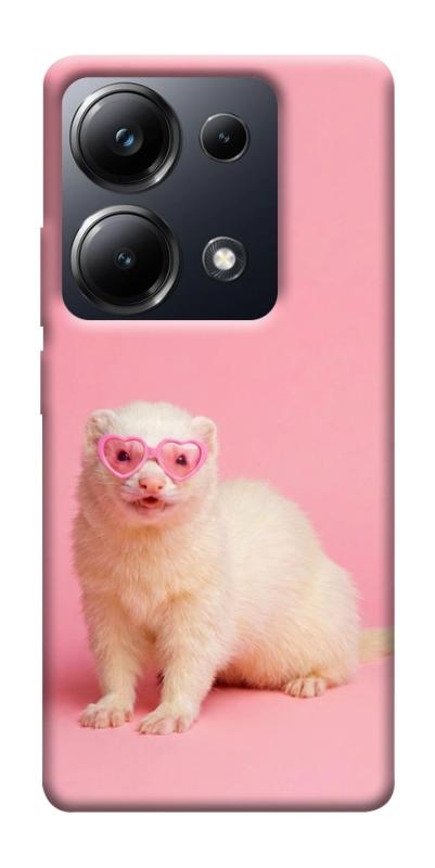 Чехол itsPrint Белый хорёк для Xiaomi Redmi 13 4G / Poco M6 4G, животные, купить оптом с доставкой