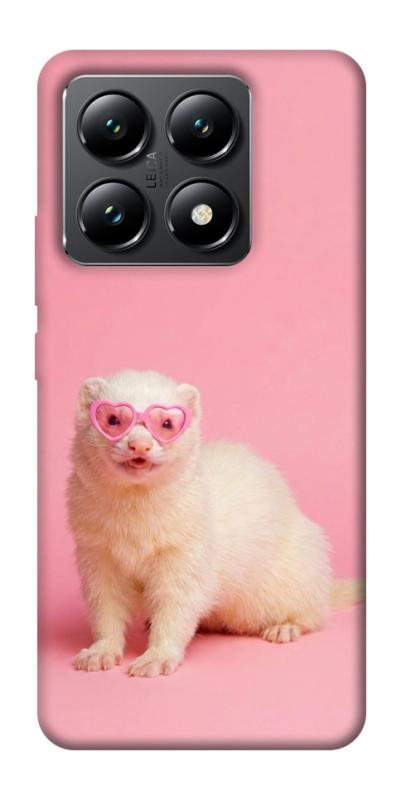 Чехол itsPrint Белый хорёк для Xiaomi 14T, животные, купить оптом с доставкой