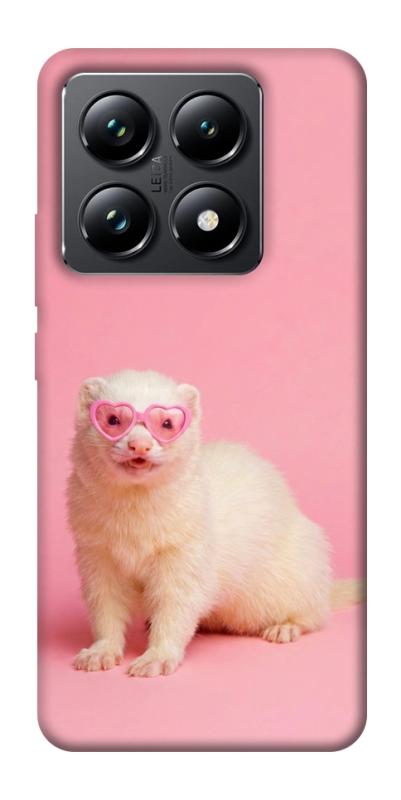 Чехол itsPrint Белый хорёк для Xiaomi 14T Pro, животные, купить оптом с доставкой