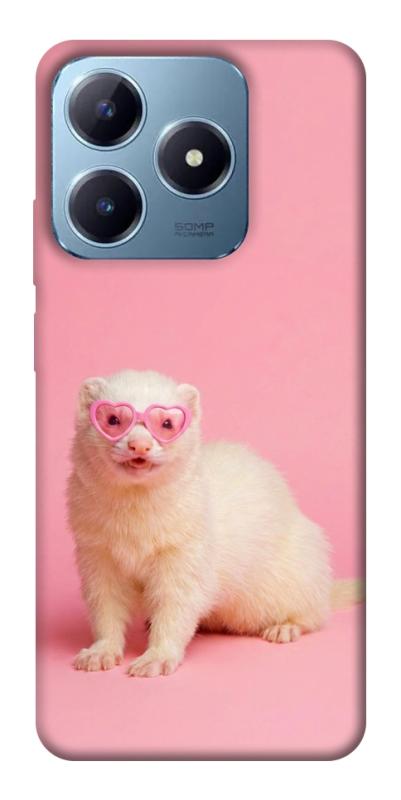 Чехол itsPrint Белый хорёк для Realme C63 4G, животные, купить оптом с доставкой