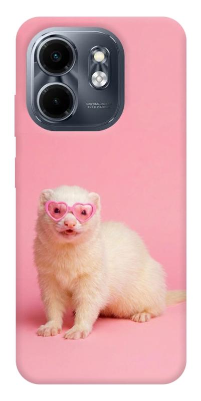 Чехол itsPrint Белый хорёк для Infinix Smart 9 4G / Hot 50i, животные, купить оптом с доставкой