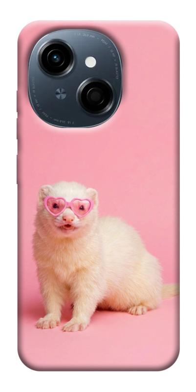 Чехол itsPrint Белый хорёк для TECNO Spark Go 1, животные, купить оптом с доставкой