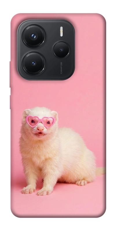 Чехол itsPrint Белый хорёк для Xiaomi Redmi Note 14 5G, животные, купить оптом с доставкой