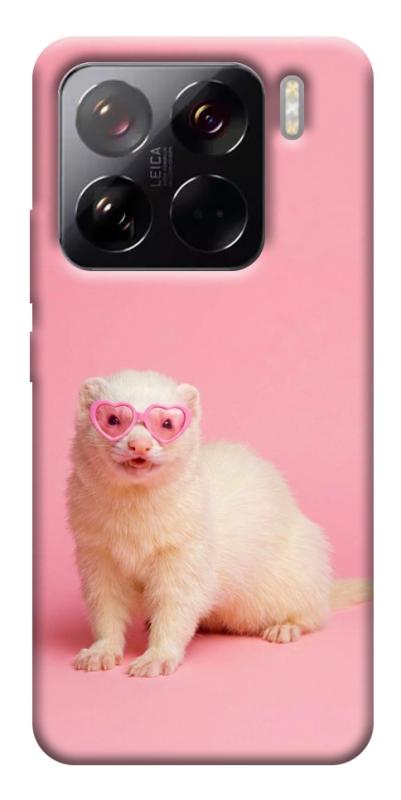 Чехол itsPrint Белый хорёк для Xiaomi 15 Pro, животные, купить оптом с доставкой