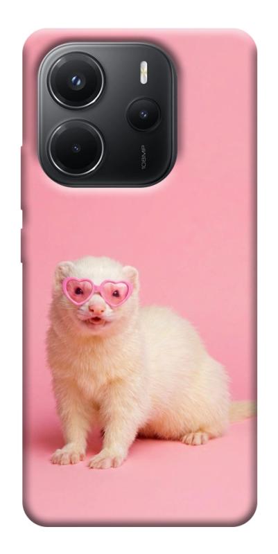 Чехол itsPrint Белый хорёк для Xiaomi Redmi Note 14 4G (Int. version), животные, купить оптом с доставкой