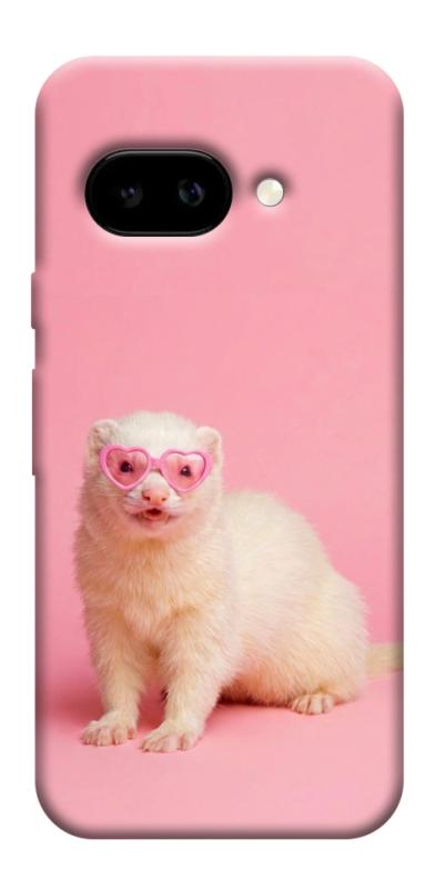 Чохол itsPrint Білий тхір для Google Pixel 9a, тварини, купити оптом з доставкою