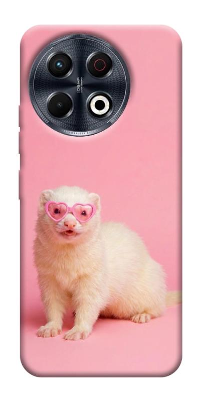 Чехол itsPrint Белый хорёк для TECNO Spark 30 Pro (KL7), животные, купить оптом с доставкой