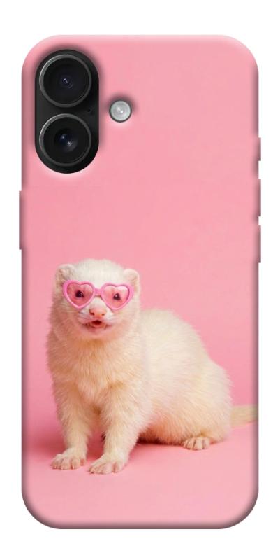 Чехол itsPrint Белый хорёк для Apple iPhone 17 (6.3"), животные, купить оптом с доставкой