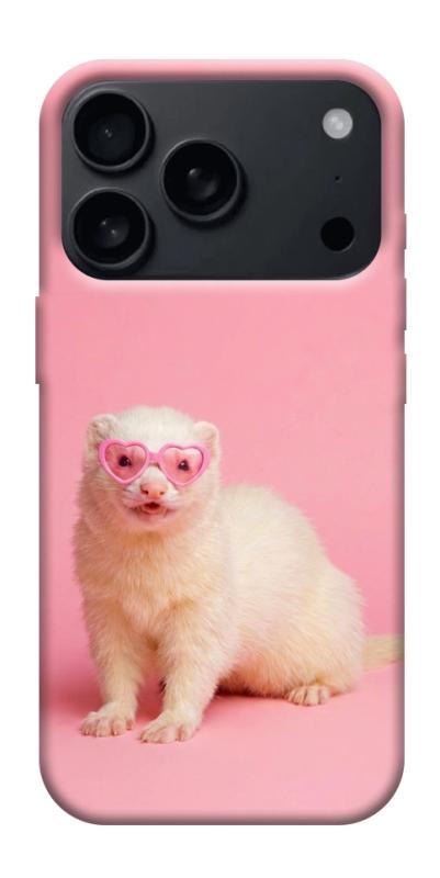 Чехол itsPrint Белый хорёк для Apple iPhone 17 Pro (6.3"), животные, купить оптом с доставкой