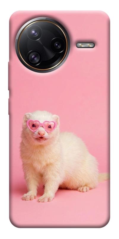 Чехол itsPrint Белый хорёк для Xiaomi Poco F7, животные, купить оптом с доставкой