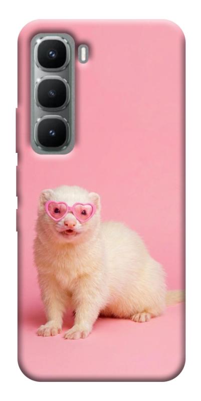 Чехол itsPrint Белый хорёк для Infinix Hot 60 Pro+, животные, купить оптом с доставкой