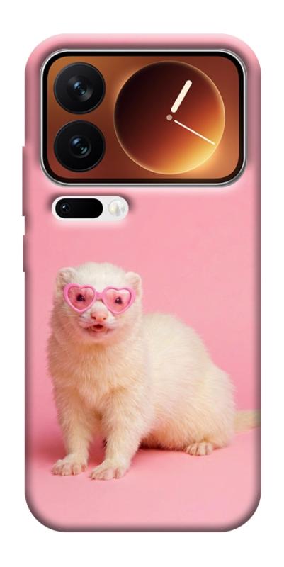 Чехол itsPrint Белый хорёк для Xiaomi 17 Pro Max, животные, купить оптом с доставкой