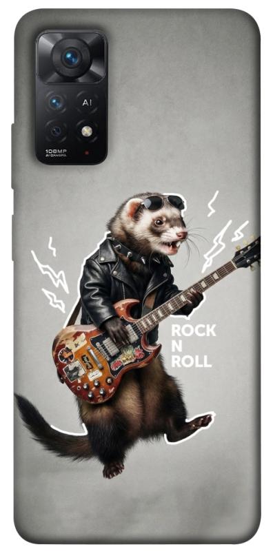 Чехол itsPrint Рок хорёк для Xiaomi Redmi Note 11 Pro 4G/5G, животные, купить оптом с доставкой