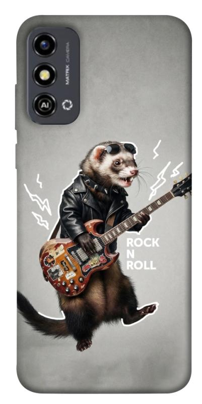 Чехол itsPrint Рок хорёк для ZTE Blade A53, животные, купить оптом с доставкой