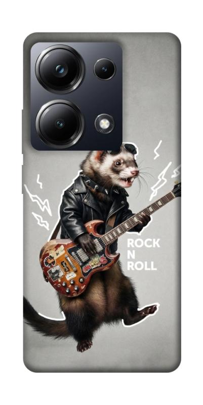 Чехол itsPrint Рок хорёк для Xiaomi Redmi Note 13 Pro 4G, животные, купить оптом с доставкой