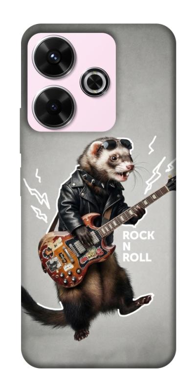 Чехол itsPrint Рок хорёк для Xiaomi Redmi 13 4G / Poco M6 4G, животные, купить оптом с доставкой