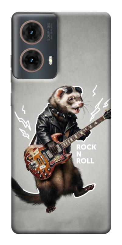 Чехол itsPrint Рок хорёк для Motorola Moto G85, животные, купить оптом с доставкой