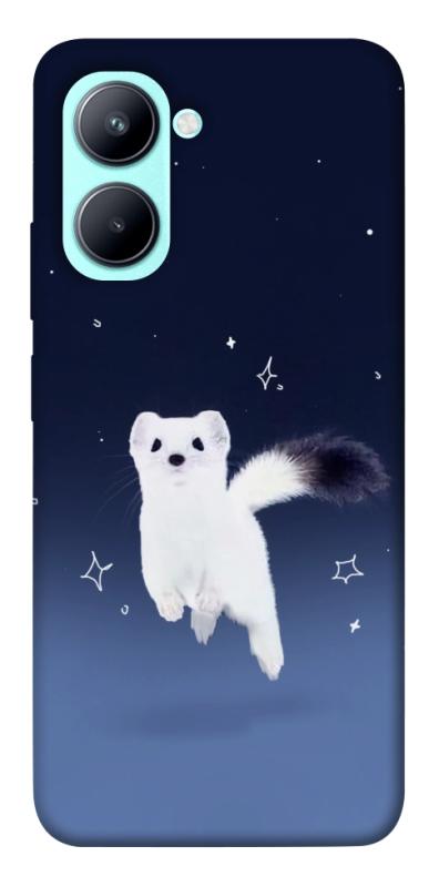 Чехол itsPrint Хорёк в снегу для Realme C33, животные, купить оптом с доставкой