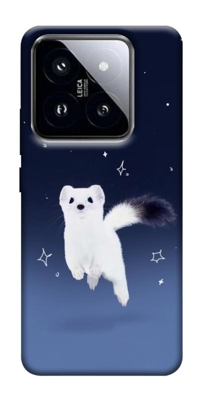 Чохол itsPrint Тхір у снігу для Xiaomi 14 Pro, тварини, купити оптом з доставкою