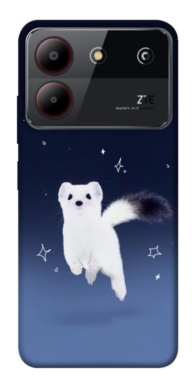 Чехол itsPrint Хорёк в снегу для ZTE Blade A54 4G, животные, купить оптом с доставкой