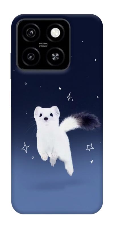 Чехол itsPrint Хорёк в снегу для ZTE Blade A55 4G, животные, купить оптом с доставкой