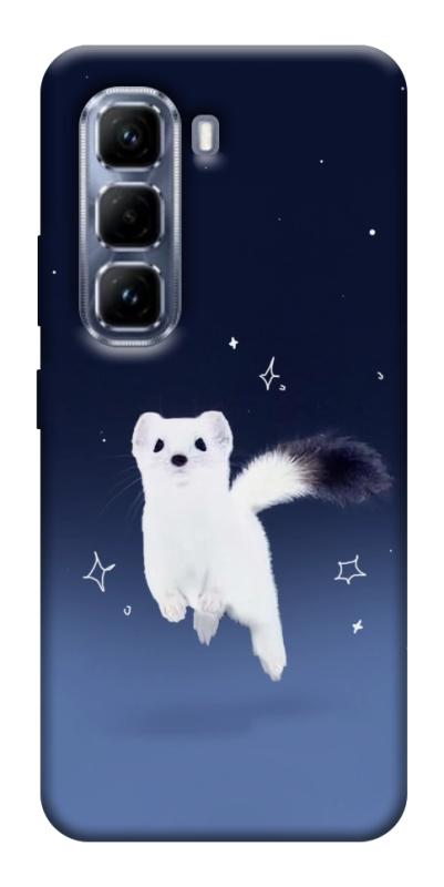 Чехол itsPrint Хорёк в снегу для Infinix Hot 50 Pro, животные, купить оптом с доставкой