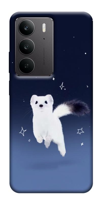 Чехол itsPrint Хорёк в снегу для Realme C75, животные, купить оптом с доставкой