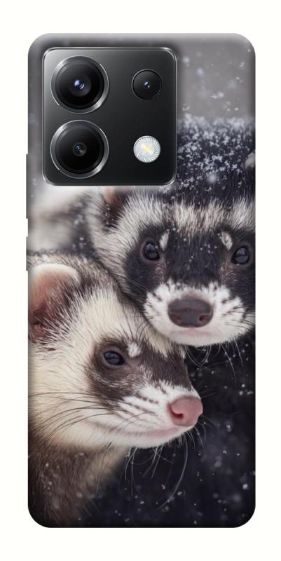Чехол itsPrint Хорьки для Xiaomi Poco X6, животные, купить оптом с доставкой