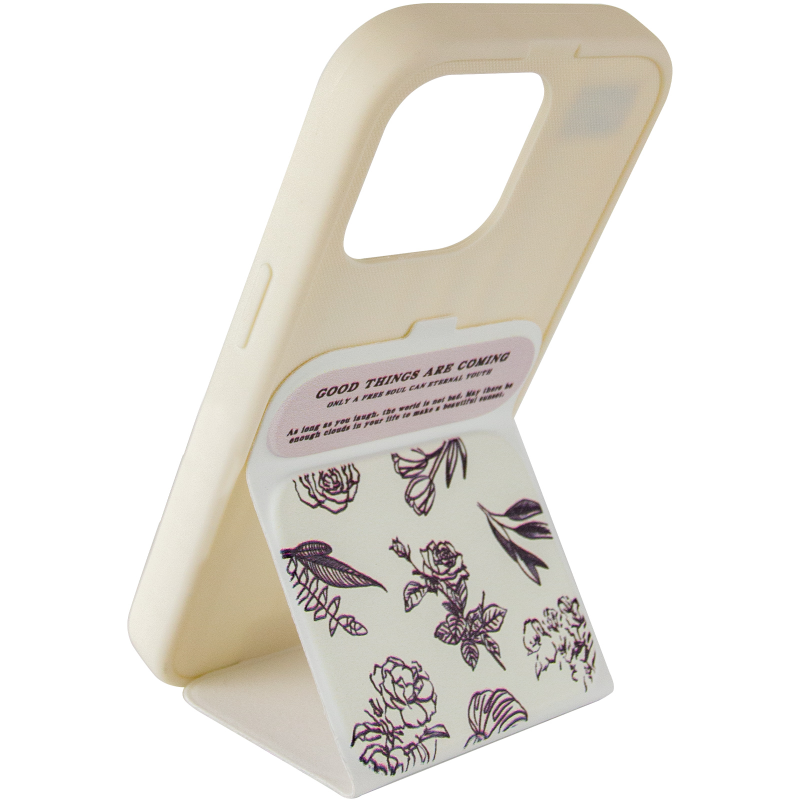 Чохол TPU Panel Stand для Apple iPhone 15 Pro Max (6.7"), Floral Sketch 3, TPU, купити оптом з доставкою