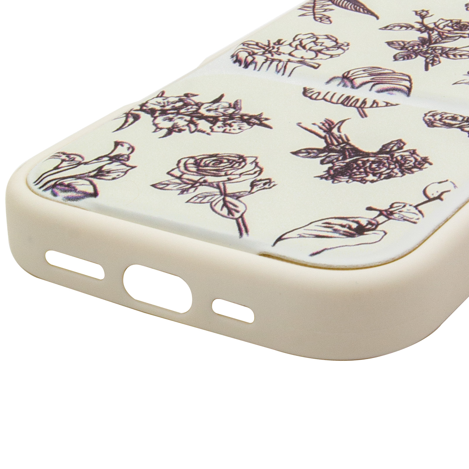 Чохол TPU Panel Stand для Apple iPhone 15 Pro Max (6.7"), Floral Sketch 6, TPU, купити оптом з доставкою
